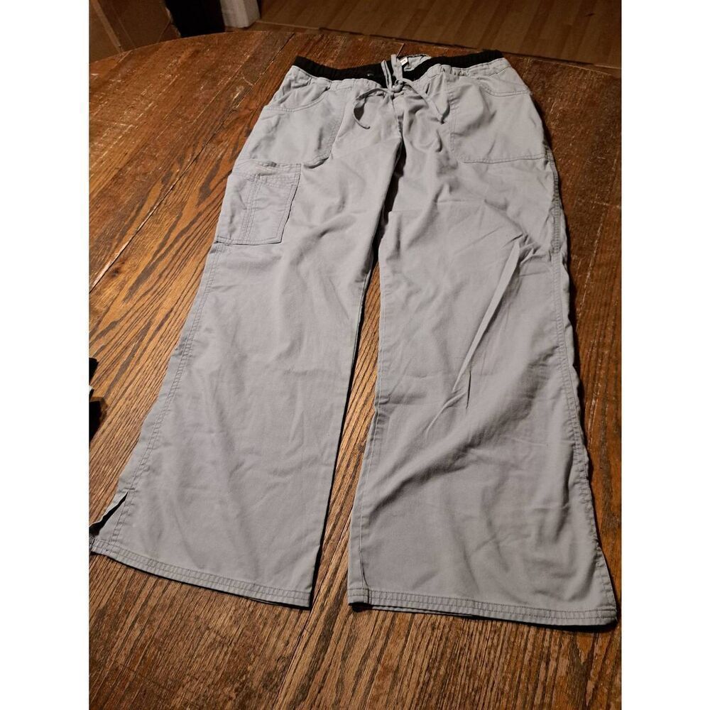 Carismatic Strategic Partners XL Petite Gray Scrub Pants Drawstring Pockets